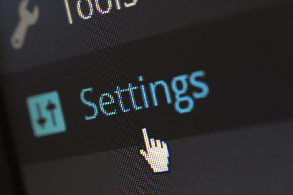 settings wordpress